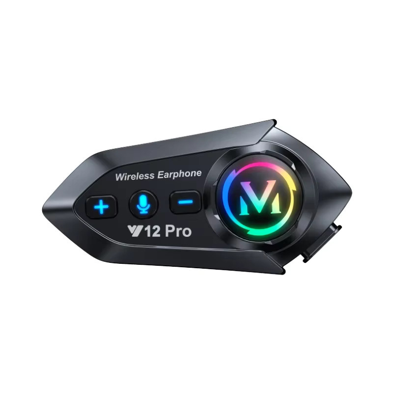 kebidumei Y20 Pro Motorrad-Intercom Helm-Gegensprechanlage mit Musik-Sharing und Freisprechfunktion, Schwarz - Bild 5