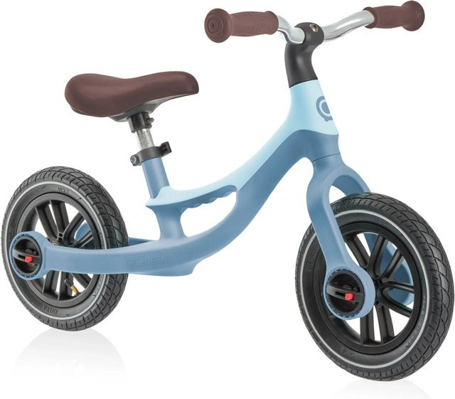 Globber Go Bike Elite Air Laufrad für Kinder mit 10 Zoll Luftbereifung, höhenverstellbarer Sattel, Pastellblau - Bild 1