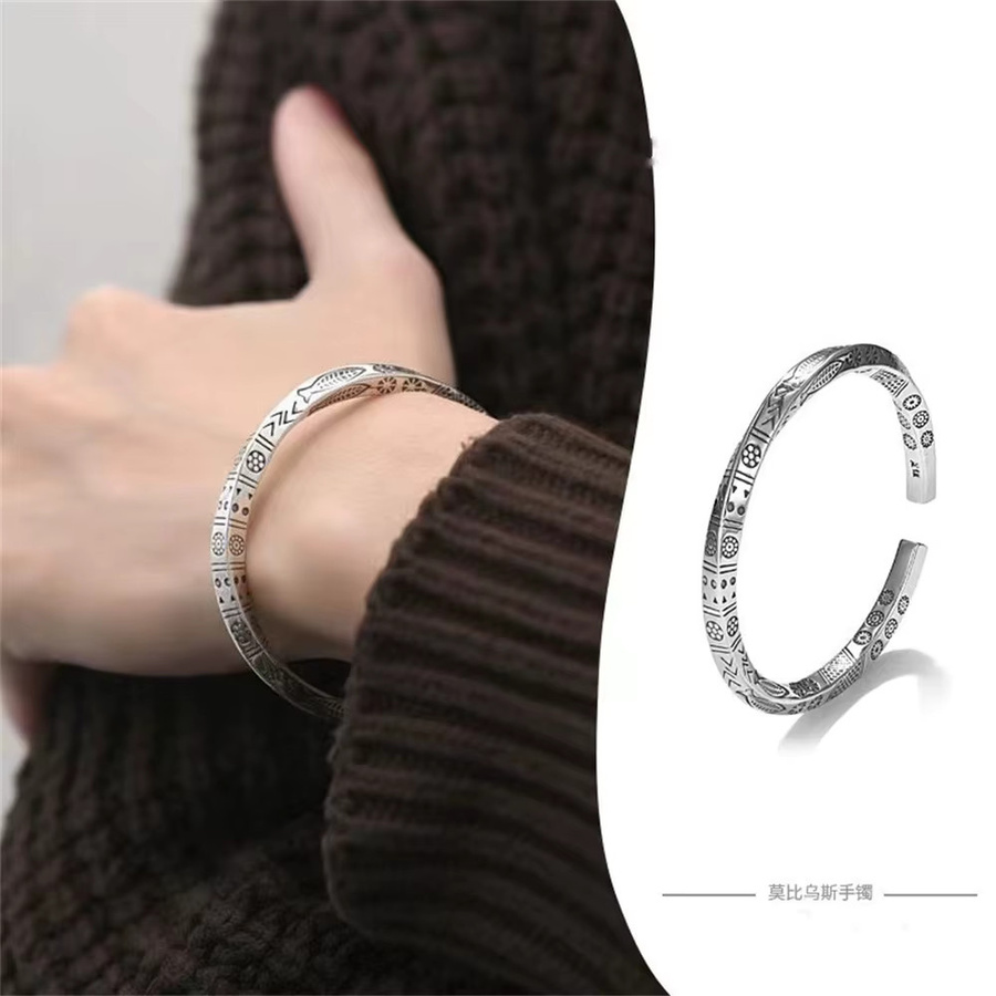 Armband, Silber Farbe, Möbius Schleife, Unisex - Bild 3