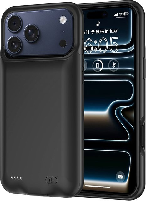 Power Bank Schutzhülle für iPhone in Schwarz - Bild 1