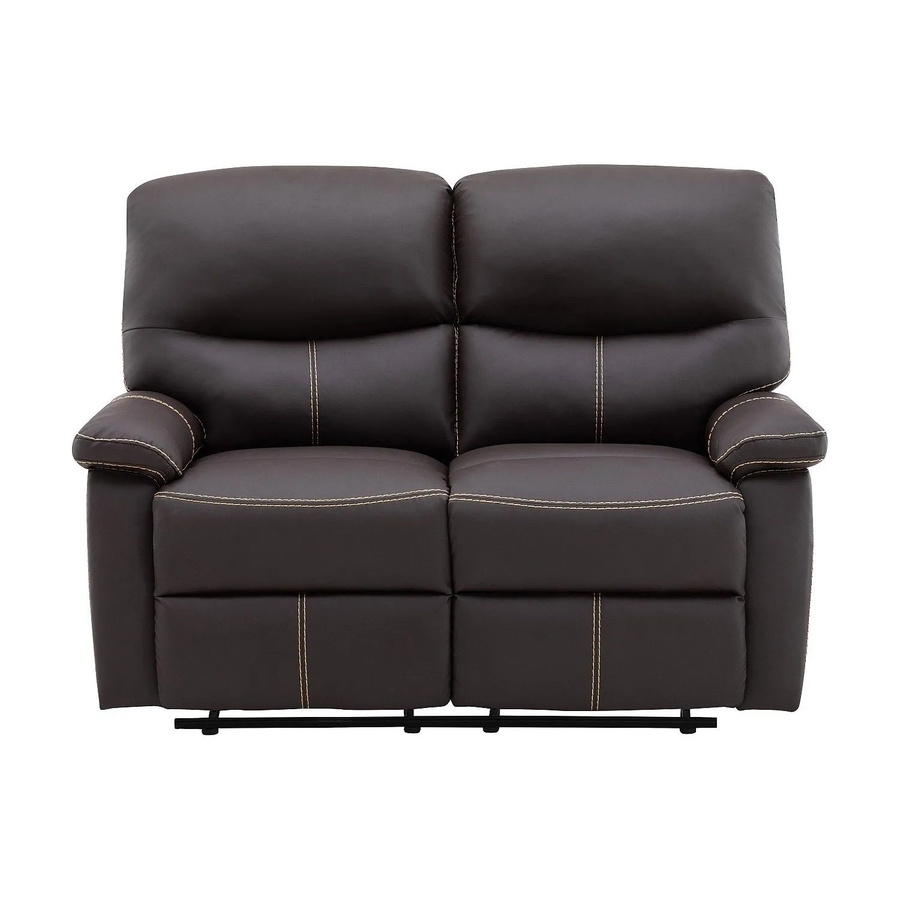 Vente-unique Relaxsofa Canby in Braun mit Kunstlederbezug, Breite: 133 cm - Bild 2