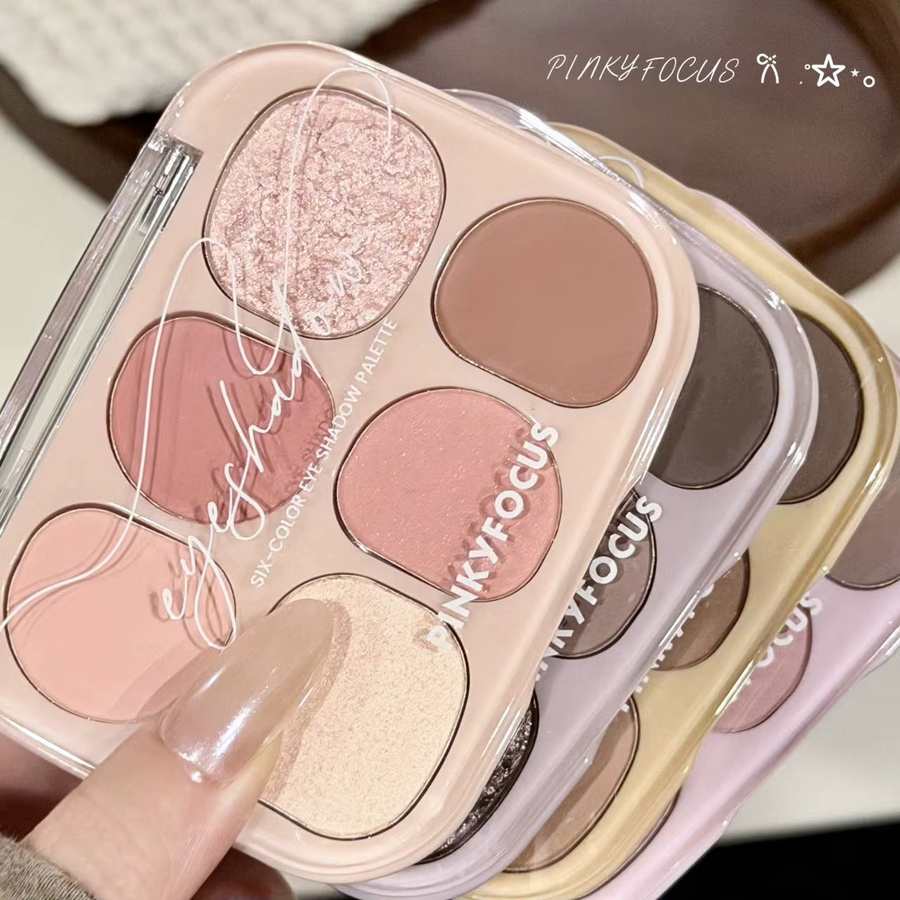 Pinkyfocus 6-in-1 Make-up-Palette, Schimmernd, Puder, Unisex - Bild 3