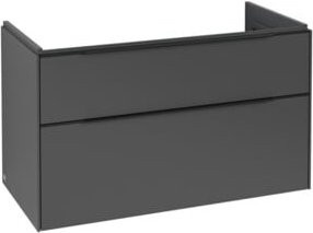 V&B Waschtischunterschrank Subway 3.0 in Graphitgrau, B/T/H: 97,3 x 47,8 x 57,6 cm - Bild 1