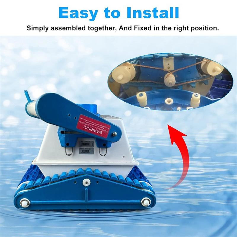 2 Stück Aqua Products Aquabot Poolreiniger Roboter Antriebsriemen mit 80 Zähnen in Beige - Bild 3
