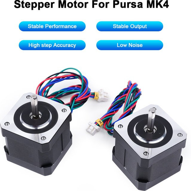 Nema17 Schrittmotor 0,9 Grad mit MOLEX Stecker für 3D-Drucker, Schwarz - Bild 1