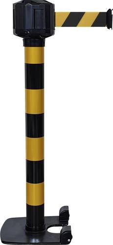 VISO RXLO1050NJNJ LO3 Gurtabsperrpfosten Gelb, selbstständig stehend, Gurtlänge: 10 m, Durchmesser: 8 cm, Höhe: 99 cm - Bild 1