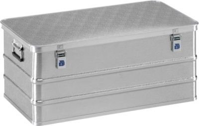 Gmoehling Maxi-Box aus Leichtmetall in Silber mit Deckel und Griffen, Volumen: 135 l - Bild 1