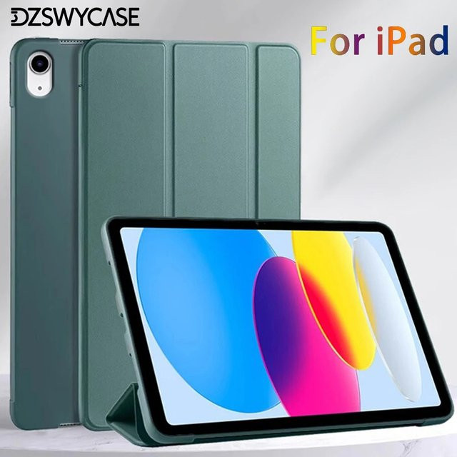 Silikonhülle für Apple iPad in Pink oder Green, kompatibel mit iPad Pro 11, iPad Air 10.9 und iPad 10. Generation - Bild 1
