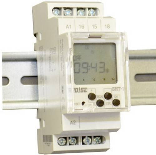 Rose LM SHT-1/230 Zeitschaltuhr für Hutschiene in Weiß mit Tages-, Wochenprogramm und Zufallsschaltung - Bild 1