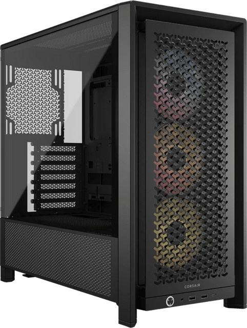 Corsair Frame 4000D RS ARGB Gehäuse in Schwarz mit transparentem Seitenteil und USB-C Anschluss - Bild 1