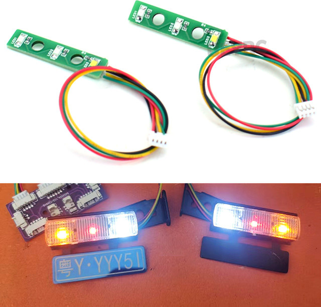 Tamiya LED-Rücklicht-Upgrade-Leuchtplatten, 1/14, Zubehör - Bild 1