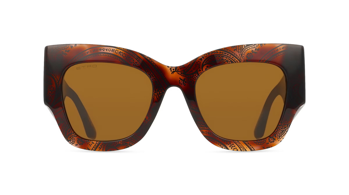 Etro 0076/S Sonnenbrille Vollrand, Eckig, Acetat, braun, Damen - Bild 1