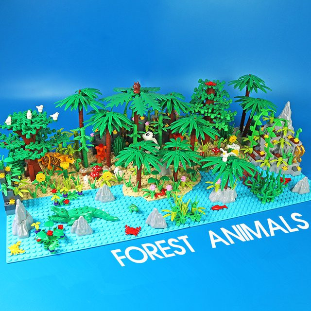 likaka Jungle Wild Animals Forest Building Blocks für Jungen und Mädchen 3-6Y - Bild 1