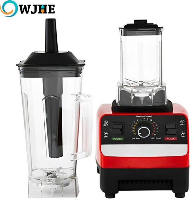 OWJHE 2-in-1 Standmixer mit 2000W für Smoothies, Eiscreme und Entsaften in Beige oder Rot - Bild 1