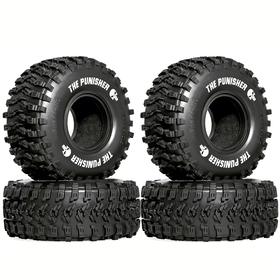 RS RC Crawler-Reifen 5,3'', 4-teiliges Set, Schwarz, Gummi - Bild 5