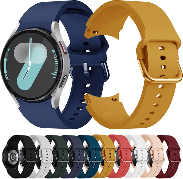 Samsung Uhrenarmband Silikon, Weiß, Unisex - Bild 1