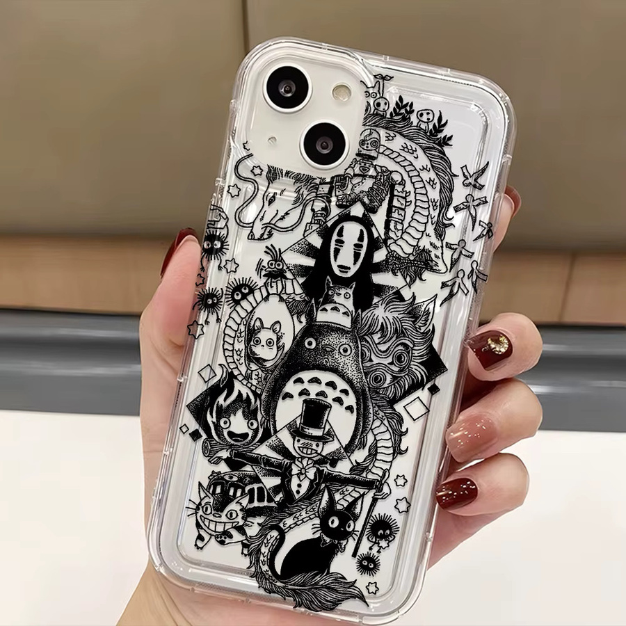 Samsung Handyhülle Monster Ruß Design in Schwarz für Galaxy A55 A35 A15 A54 A34 A24 A14 A13 A73 A53 A33 A23 4G/5G - Bild 2