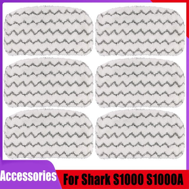 Shark Waschbare Ersatz Mop Pads für S1000 S1000A S1000C S1000WM Dampfreiniger in Weiß für alle Hartböden - Bild 1