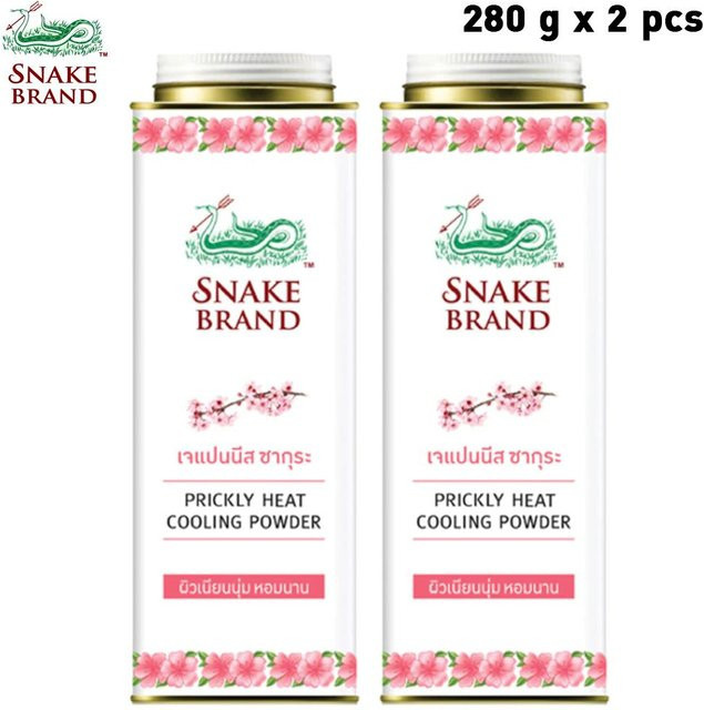 Snake Brand Prickly Heat Cooling Powder, japanische Sakura, 280 g - Bild 1