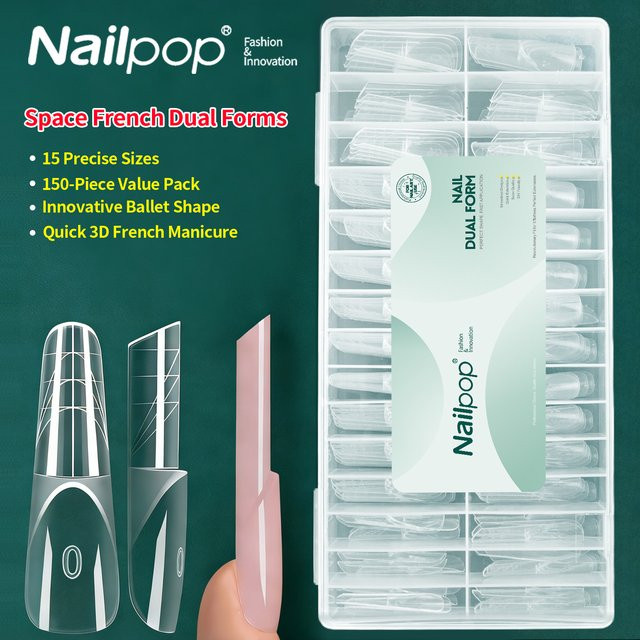 Nailpop Nagel Dual-Formen Ballet French, 150 Stück - Bild 1