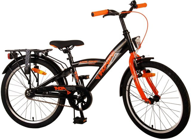TPFSports Thombike Kinderfahrrad, 20 Zoll, Schwarz/Orange, Rücktritt + Handbremse - Bild 1