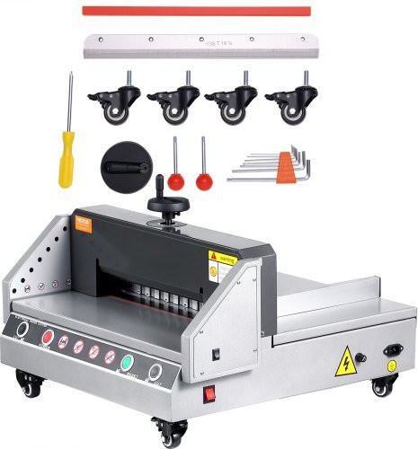 VEVOR elektrischer Papierschneider in Silber mit 330,2 mm Schnittbreite und 40 mm Schnittstärke für Büro, Schule und Druckereien - Bild 1