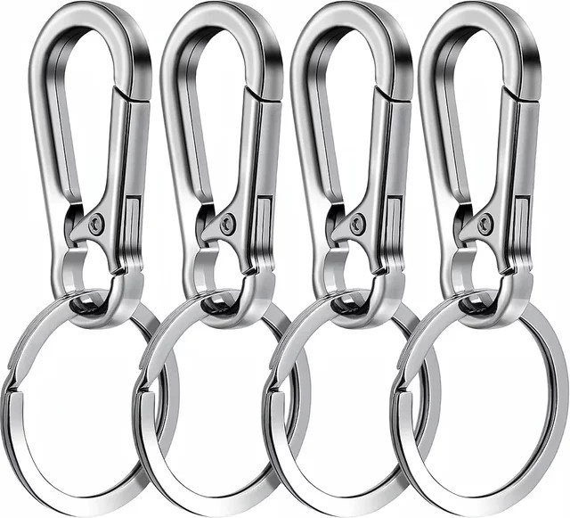 Karabiner-Clip Metall, 4 Stück, Unisex - Bild 1