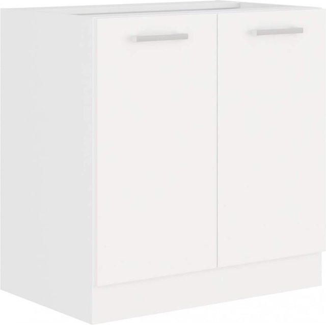 EKO White Unterschrank in Weiss matt für deine Küchenzeile mit Breite: 80 cm - Bild 1