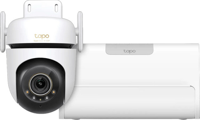 TP-Link Tapo C530WS Wi-Fi Überwachungskamera mit H500 CentralHub in Weiß - Bild 1