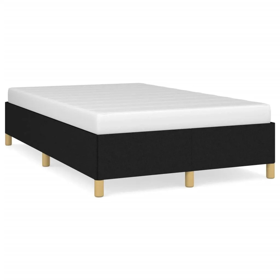 vidaXL Bettgestell modern in Schwarz mit Stoffbezug, B/T/H: 120 x 200 x 35 cm - Bild 2