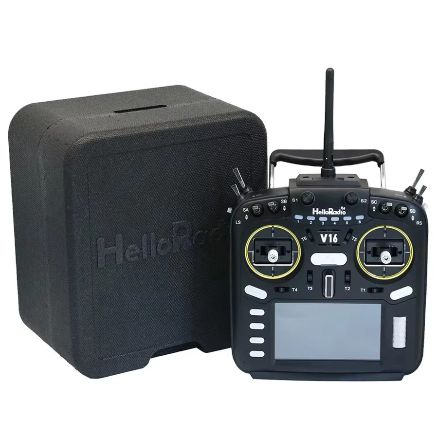 HelloRadio V16 Pro V16 V16 Max ELRS, 4-in-1 Multi EDGETX Hall Gimbals Fernsteuerung, black - Bild 3