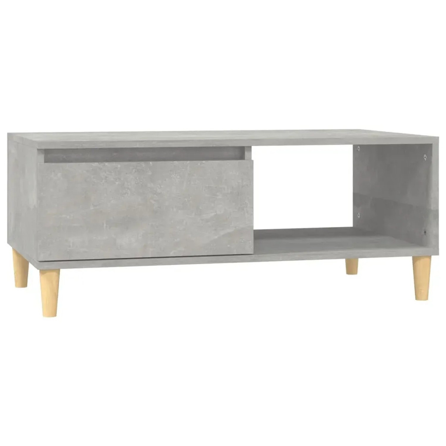 vidaXL Couchtisch Modell 13 in Betongrau aus Holzwerkstoff, B/T/H: 90 x 50 x 36,5 cm - Bild 2