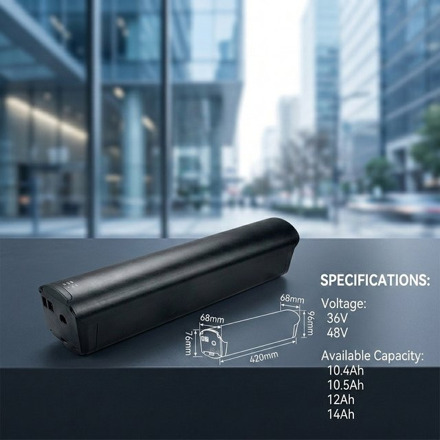 Macwheel Wiederaufladbare Li-Ionen-Batterie für Welkin Gen3 und The Stride E-Bike, Schwarz, 48V 10Ah 10,4Ah - Bild 1