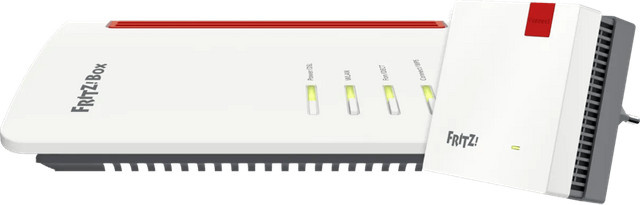 AVM FRITZ!Box 7530 AX und FRITZ!Repeater 1200 AX Set mit WiFi 6 in Weiß - Bild 1