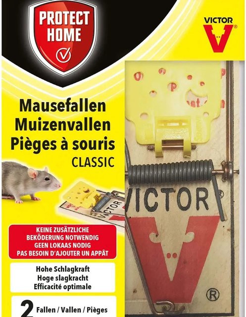 Protect Home Mausefallen Classic, 2 Stück, Braun - Bild 1