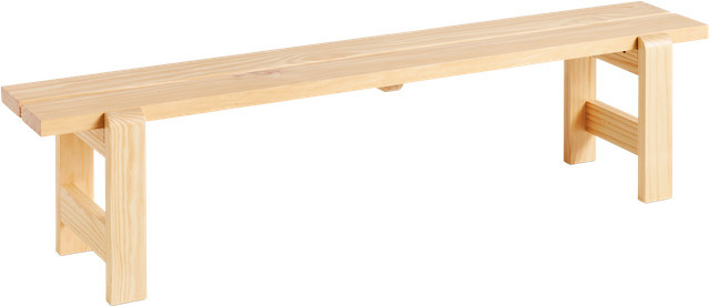HAY Weekday Bank aus lackiertem Kiefernholz in Beige - Bild 1