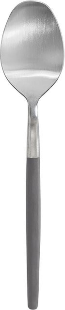 Blomus Löffel Maxime in Silber mit dunkelgrauem Griff, Länge: 20 cm - Bild 1