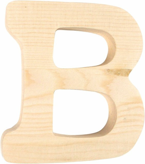 Rico Design Holz-Buchstabe Breite: 8,0 cm, Höhe: 6,5 cm, Tiefe: 1,0 cm - Bild 1
