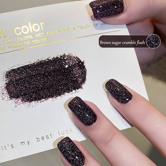 TC New Years Nails Black Sugar Nagellack, Schimmernd - Bild 1