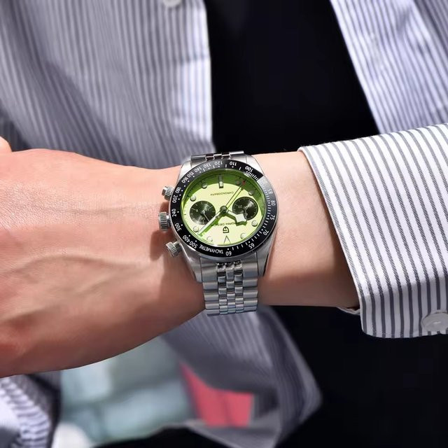 PAGANI DESIGN Chronograph, Edelstahl, Quarz, Keramiklünette, Herren - Bild 1