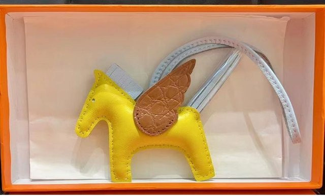 JMG Bags Pegasus Anhänger, Leder, Gelb, Unisex - Bild 1