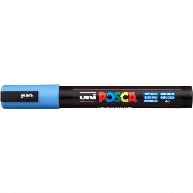uni POSCA-Marker PC-5M Permanentmarker mit 1,8-2,5mm Spitze in Himmelblau - Bild 1