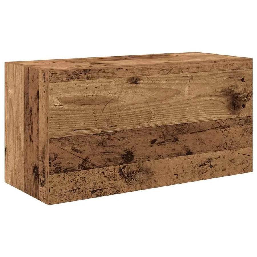 vidaXL Bad-Wandschrank in Altholz-Optik, Braun, B/T/H: 60 x 25 x 30 cm - Bild 2