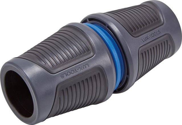 LUX-TOOLS Reparator Schlauchverbinder mit Knickschutz, Grau, 19 mm (3/4 Zoll) - Bild 1