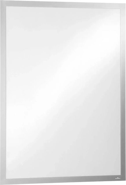 Durable DURAFRAME Poster Rahmen A1 in Silber, selbstklebender Magnetrahmen für Hoch- und Querformat, B: 63,9 cm, T: 2,8 cm, H: 88,6 cm - Bild 1
