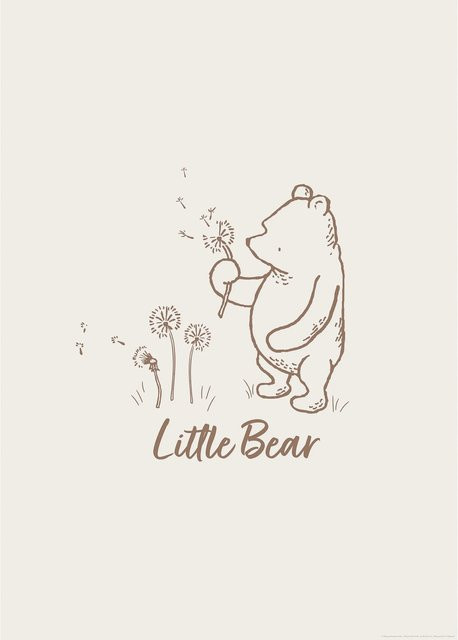 Komar Disney Winnie the Pooh Wandbild Paper Poster Beige B: 50 cm, H: 70 cm - Bild 1