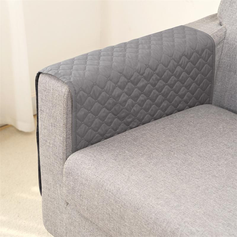 Wasserabweisender Sofa Armlehnenbezug mit Karomuster von Household supplies MH, Polyester, B/H: 50 x 90 cm - Bild 4