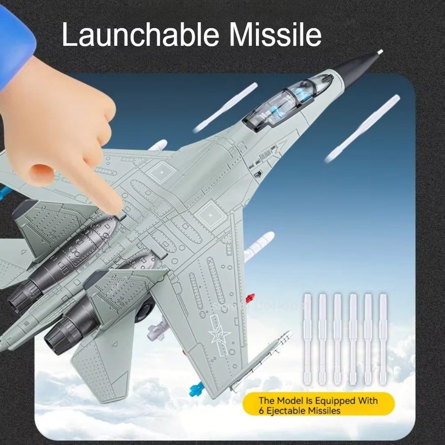 RMZ city J-16 Multirole Fighter, Diecast Modell, 1:81, Metall, mit Licht und Sound - Bild 5