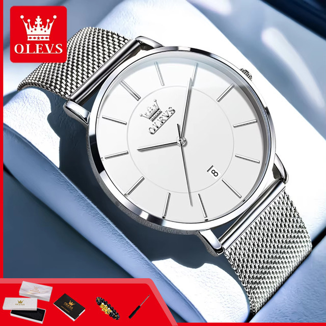 OLEVS Armbanduhr Edelstahl, Automatik, Datum, Herren - Bild 1