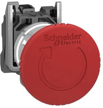 Schneider Electric Pilzdrucktaster aus Metall in Rot - Bild 1